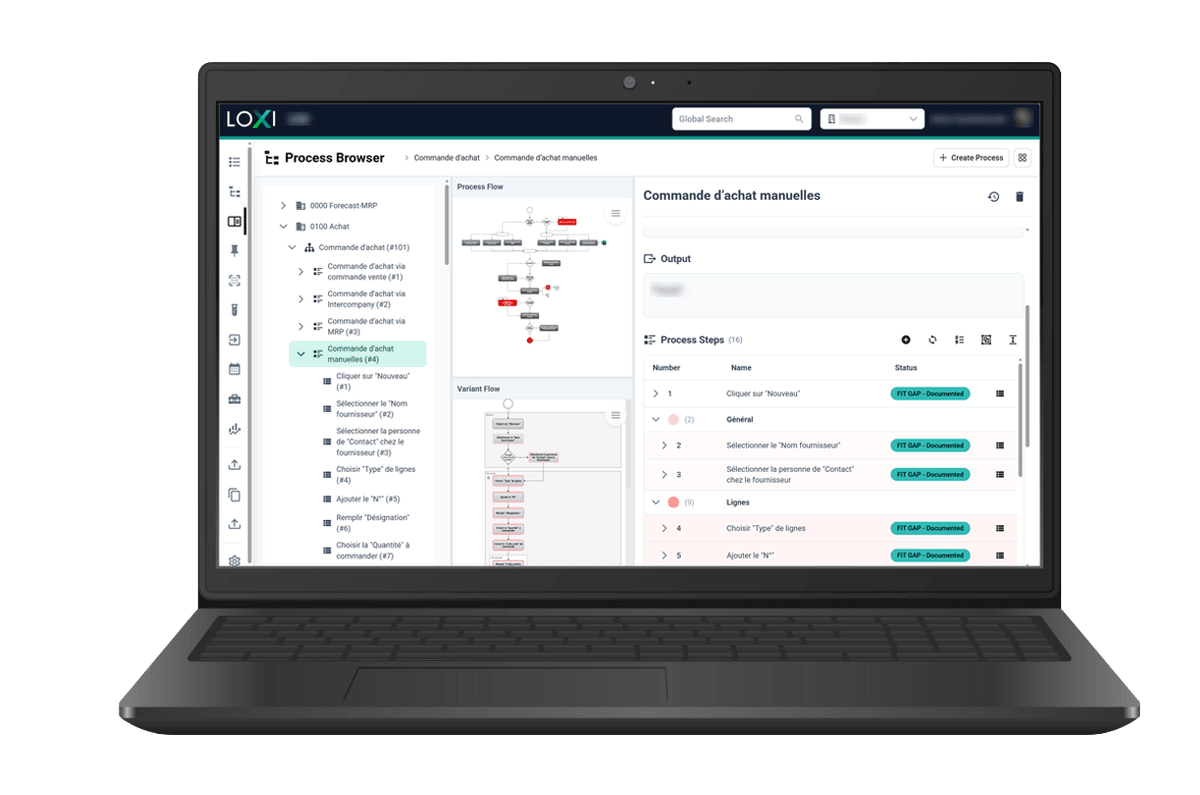 LOXI Process Managing Software